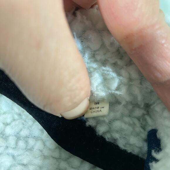 AG Adriano Goldschmied Kids Blue Sherpa Lined Denim Jacket Size M - Picture 5 of 11